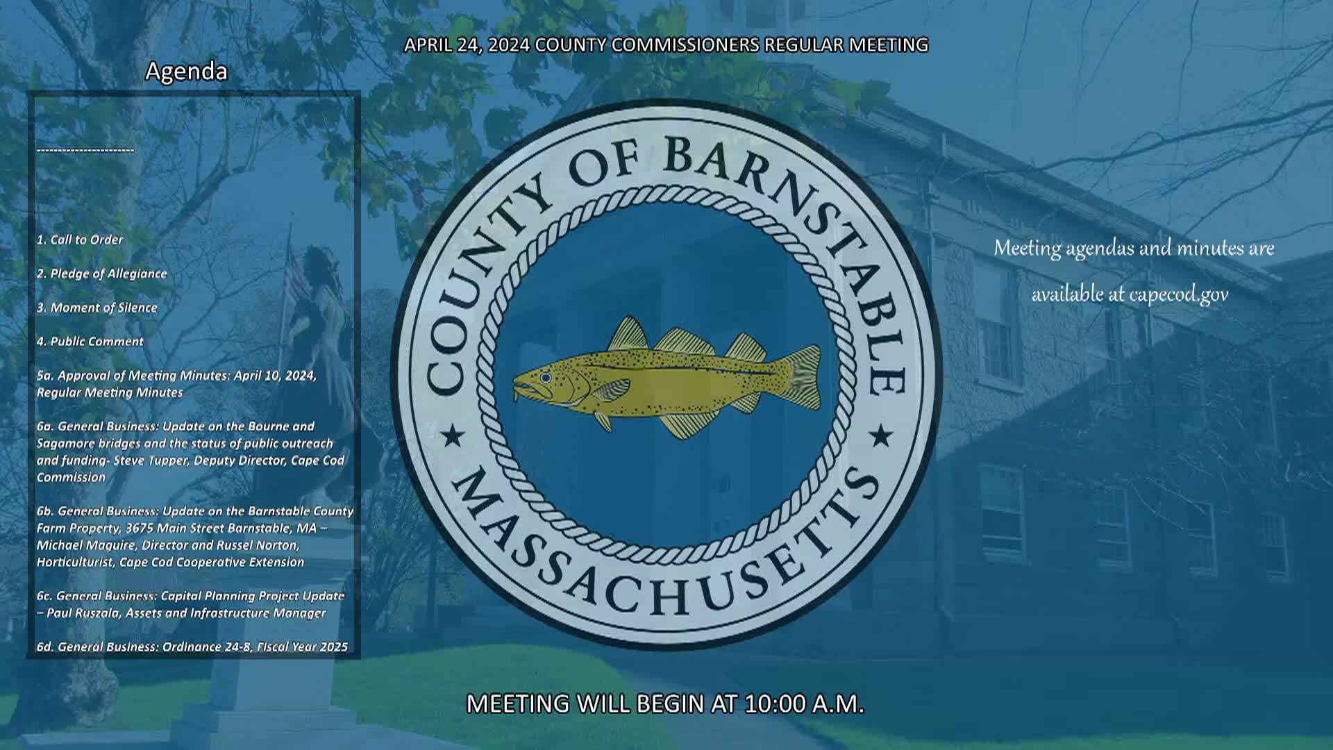 Thumbnail image for April 24, 2024 County Commissioners Meeting