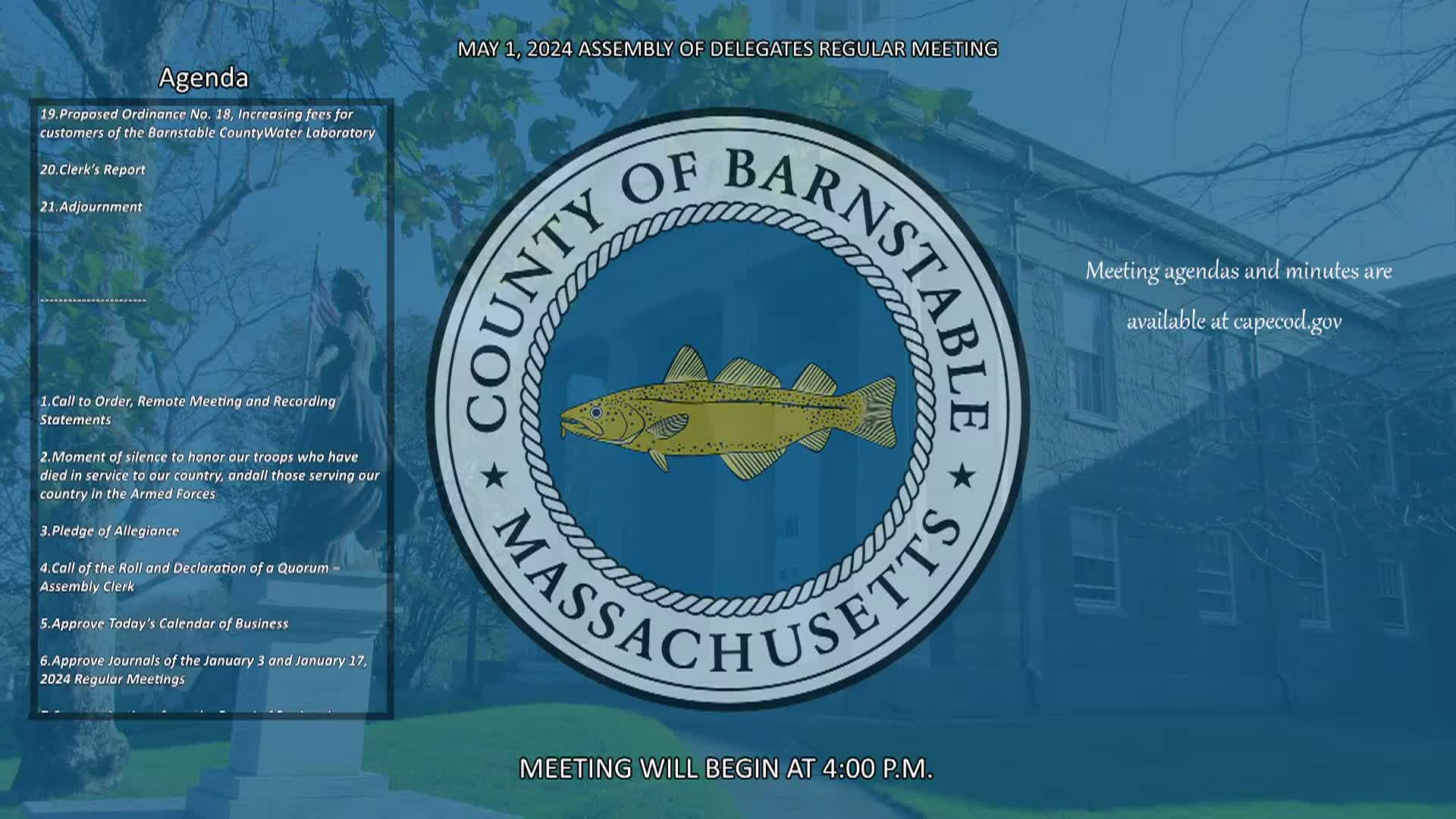 Thumbnail image for May 1, 2024 Assembly of Delegates Regular Meeting