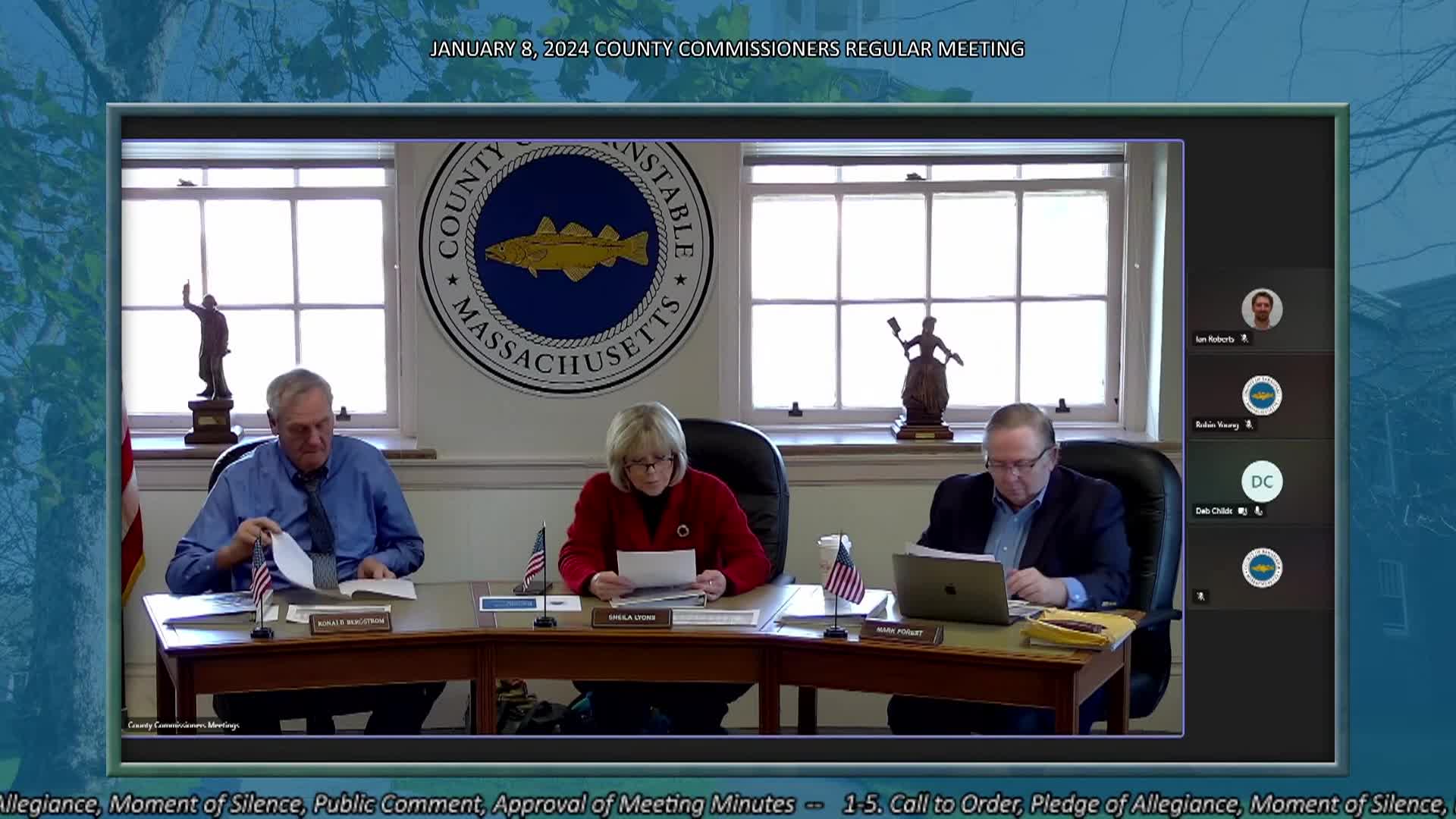 Thumbnail image for County Commissioners Re-Organizational Meeting - January 8, 2025