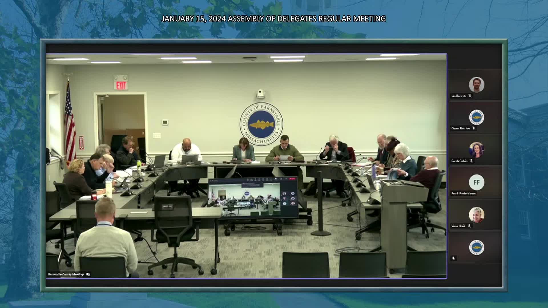 Thumbnail image for Barnstable County Assembly of Delegates Regular Meeting - January 15, 2025