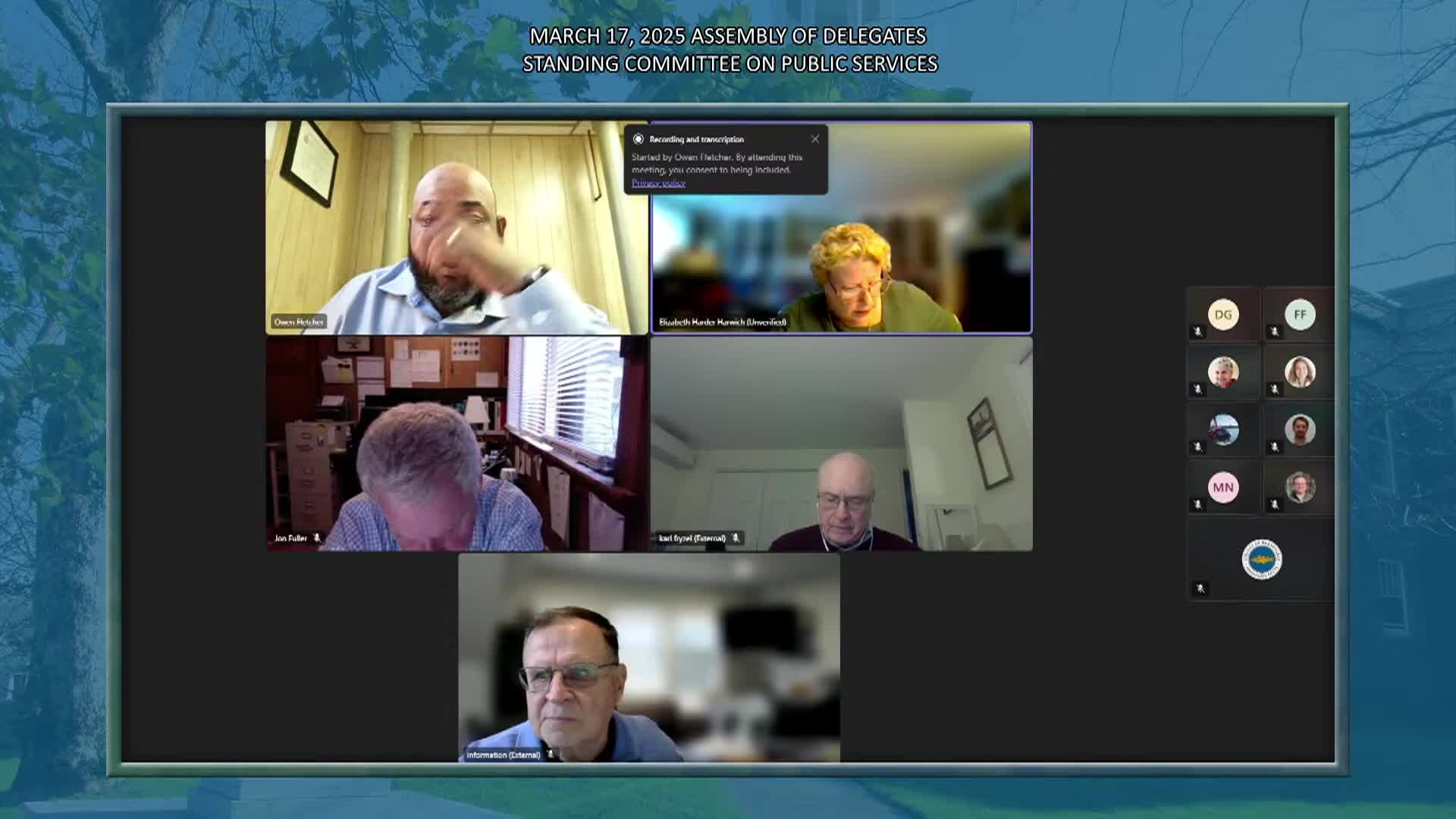 Thumbnail image for Barnstable County Assembly of Delegates Standing Committee on Public Services - March 17, 2025