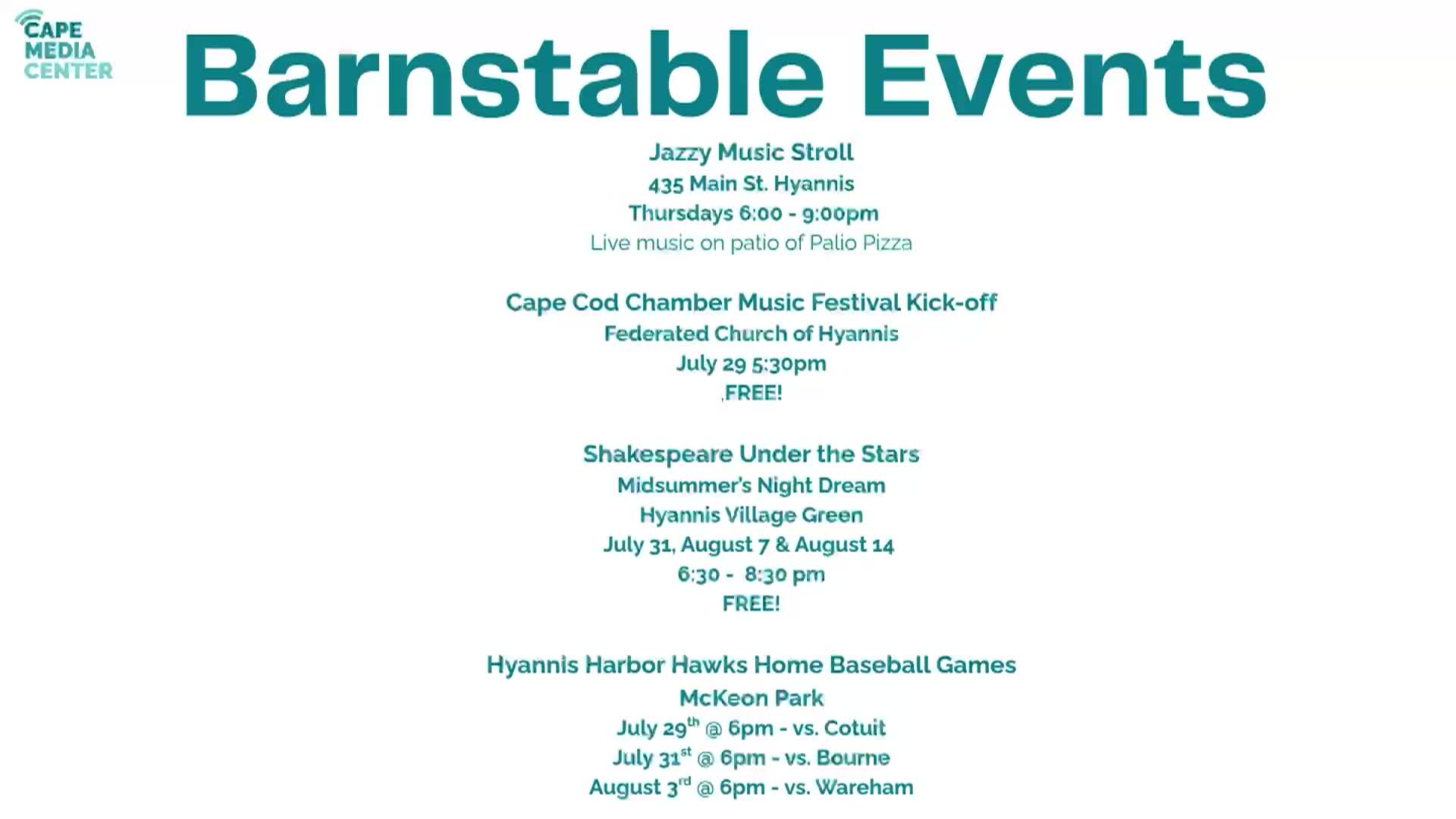 Barnstable Bulletin 2025-July28