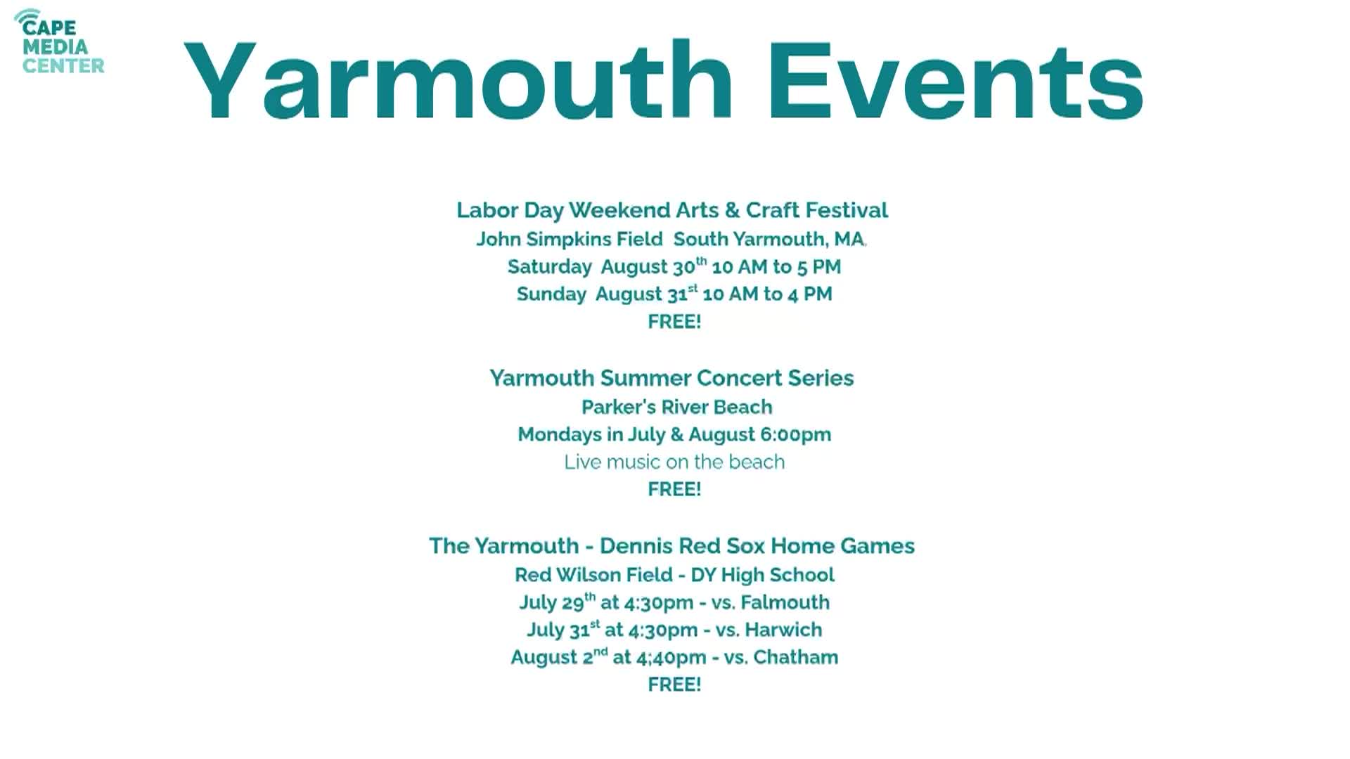 Yarmouth Bulletin 2025-July28
