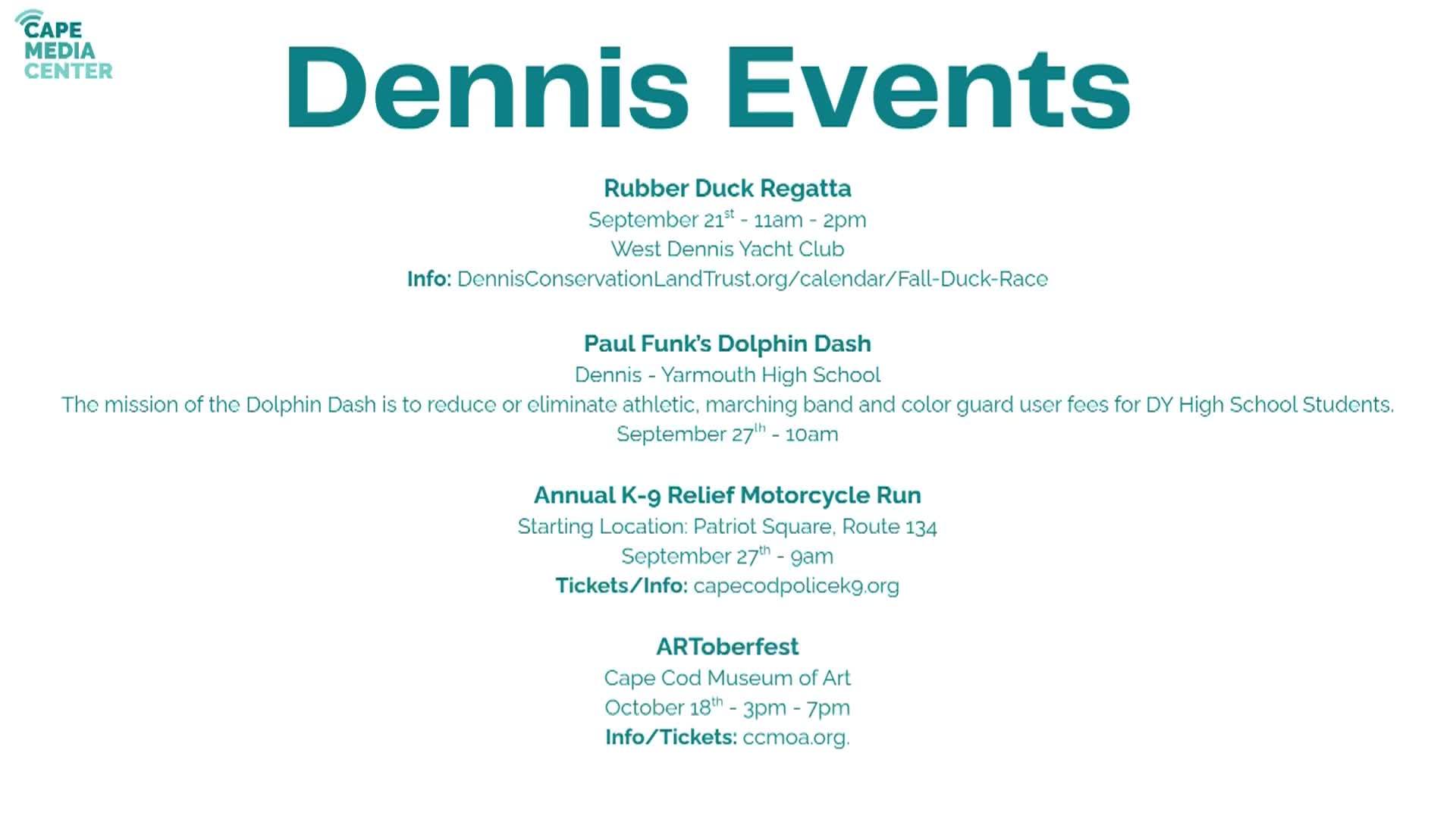 Thumbnail image for Dennis Events 9-19