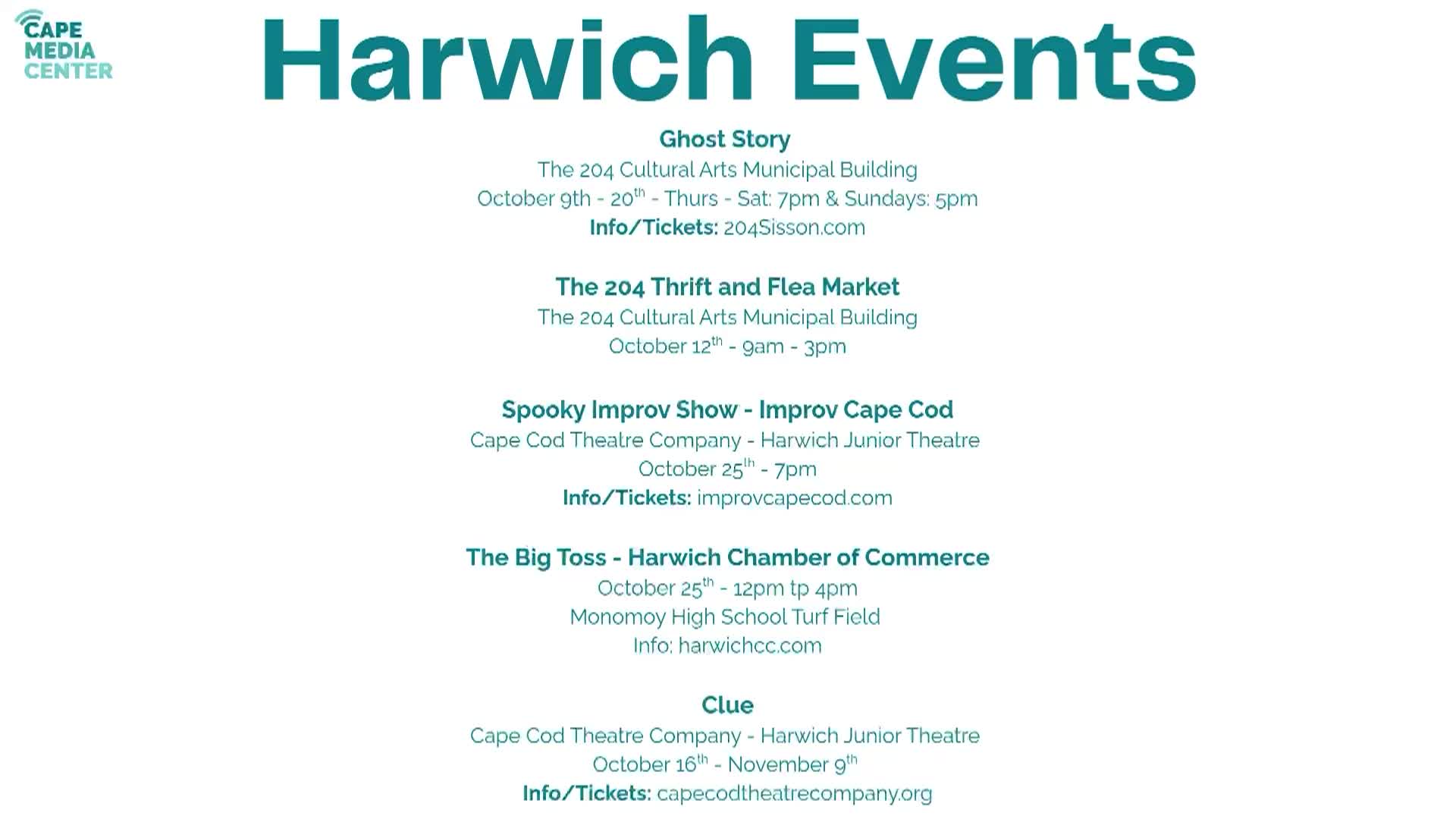 Thumbnail image for Harwich Events 10-3