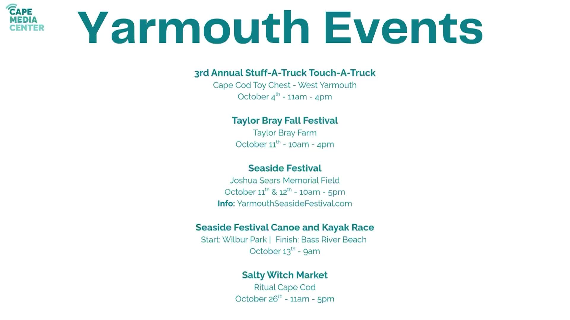 Thumbnail image for Yarmouth Events 10-3