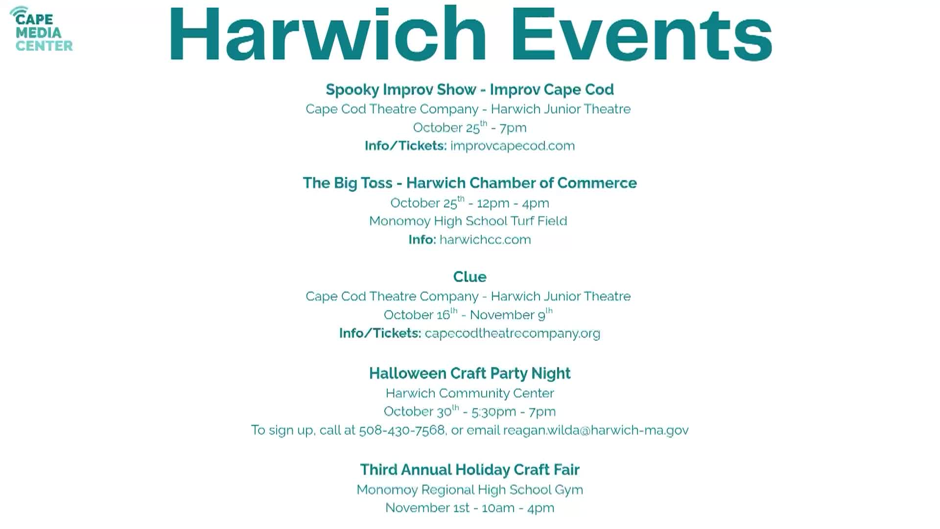 Thumbnail image for Harwich Events 10-24