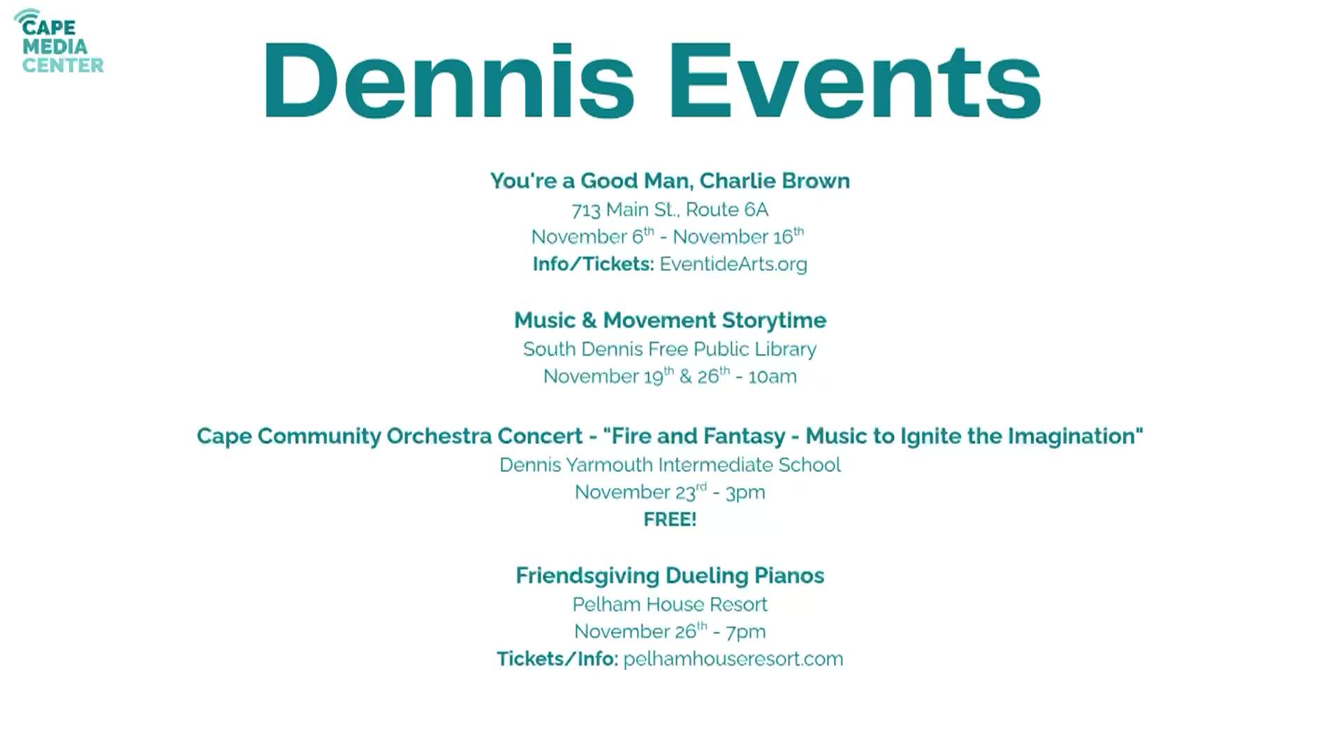 Dennis Events 11-14