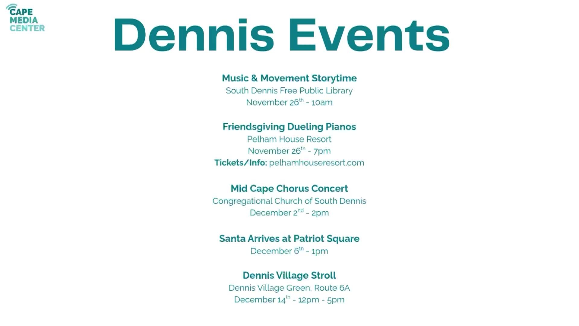 Dennis Events 11-21
