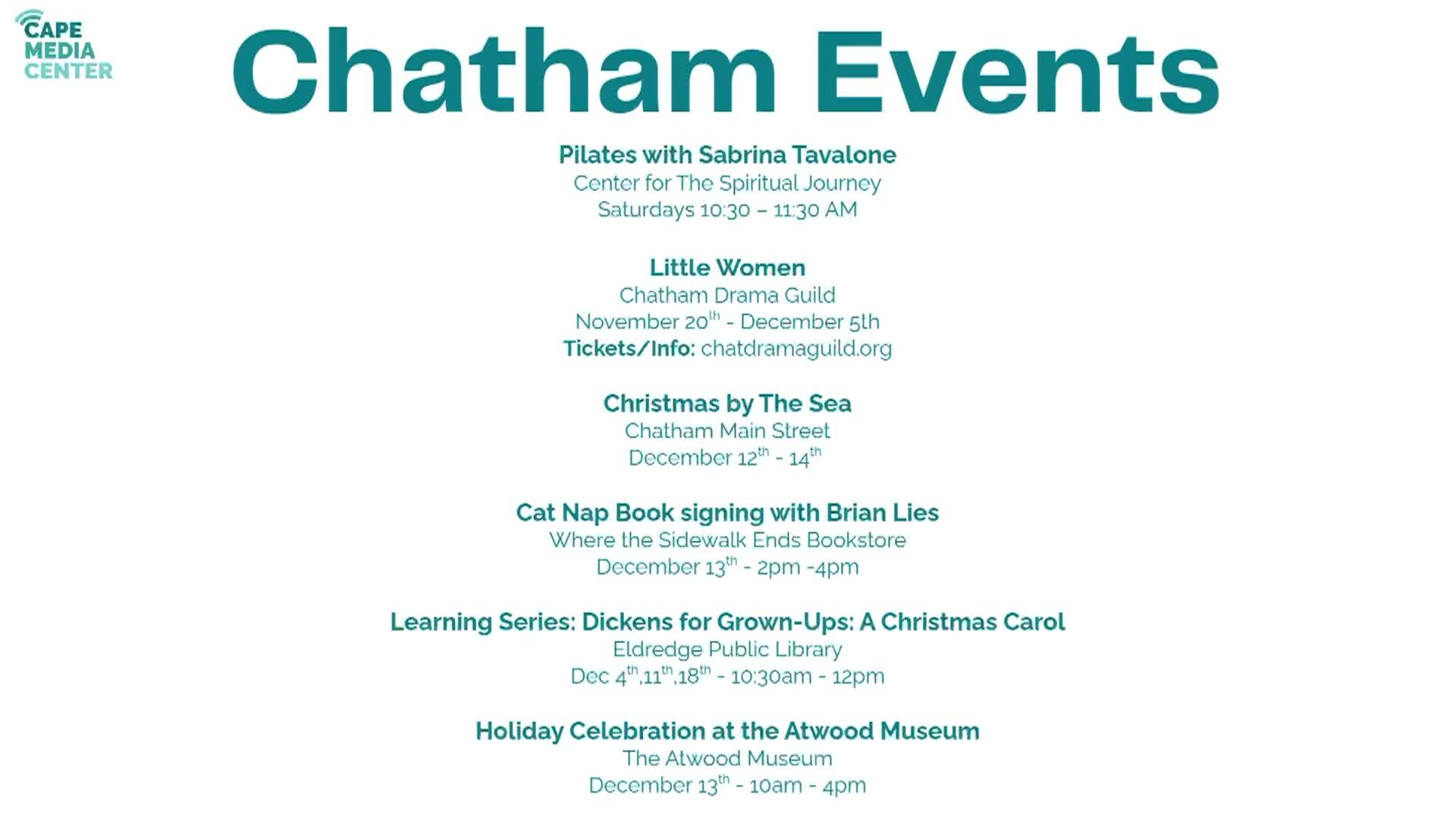 Chatham Events 11-28