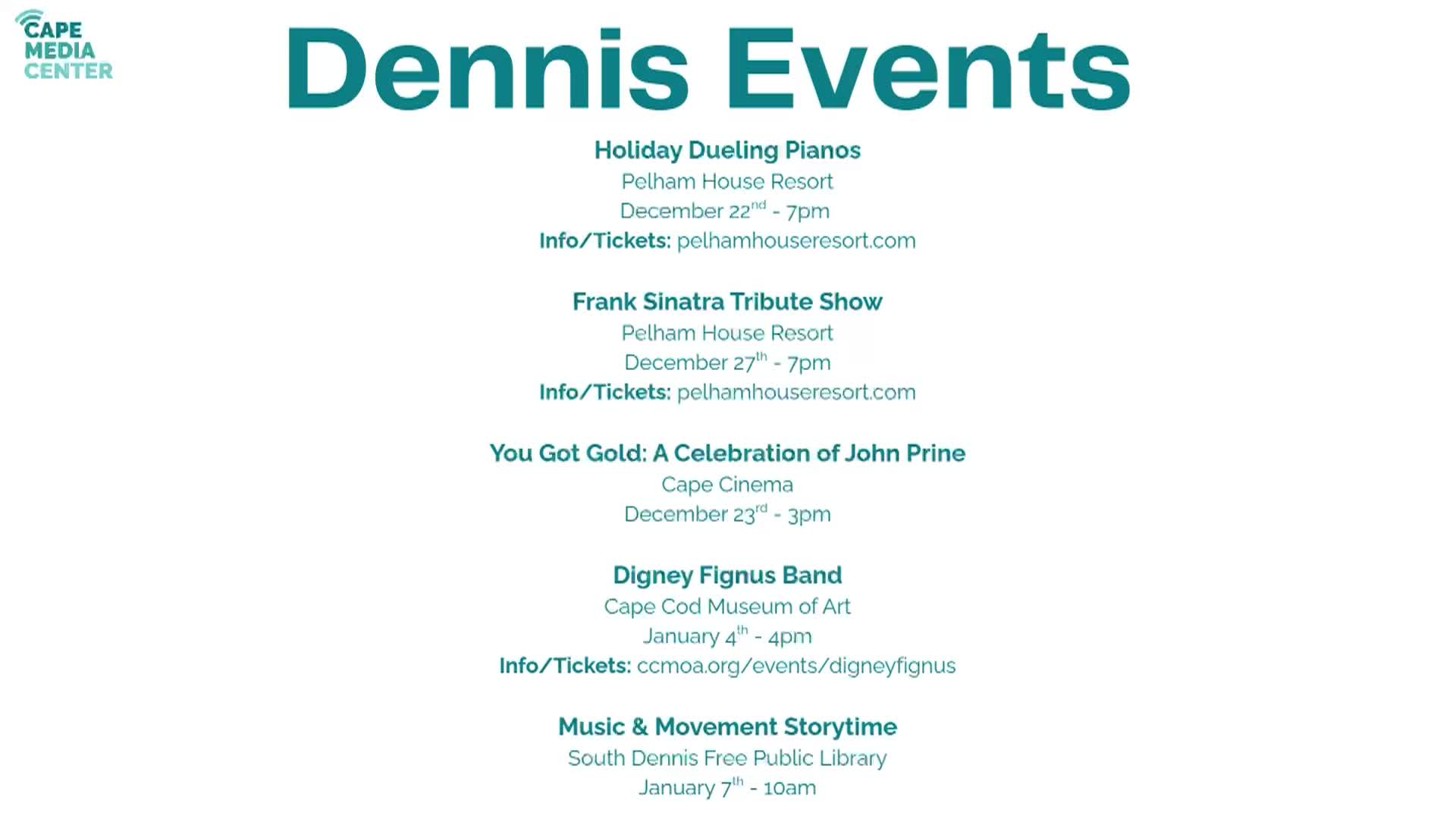 Dennis Events 12-20