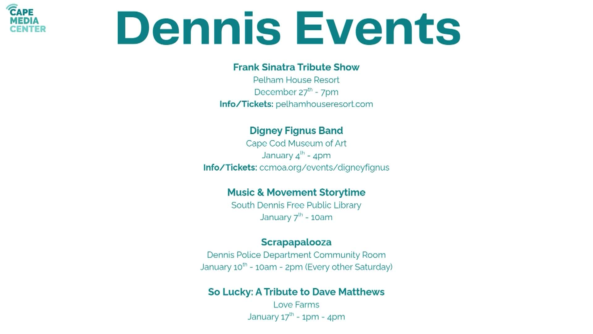 Dennis Events 12-26