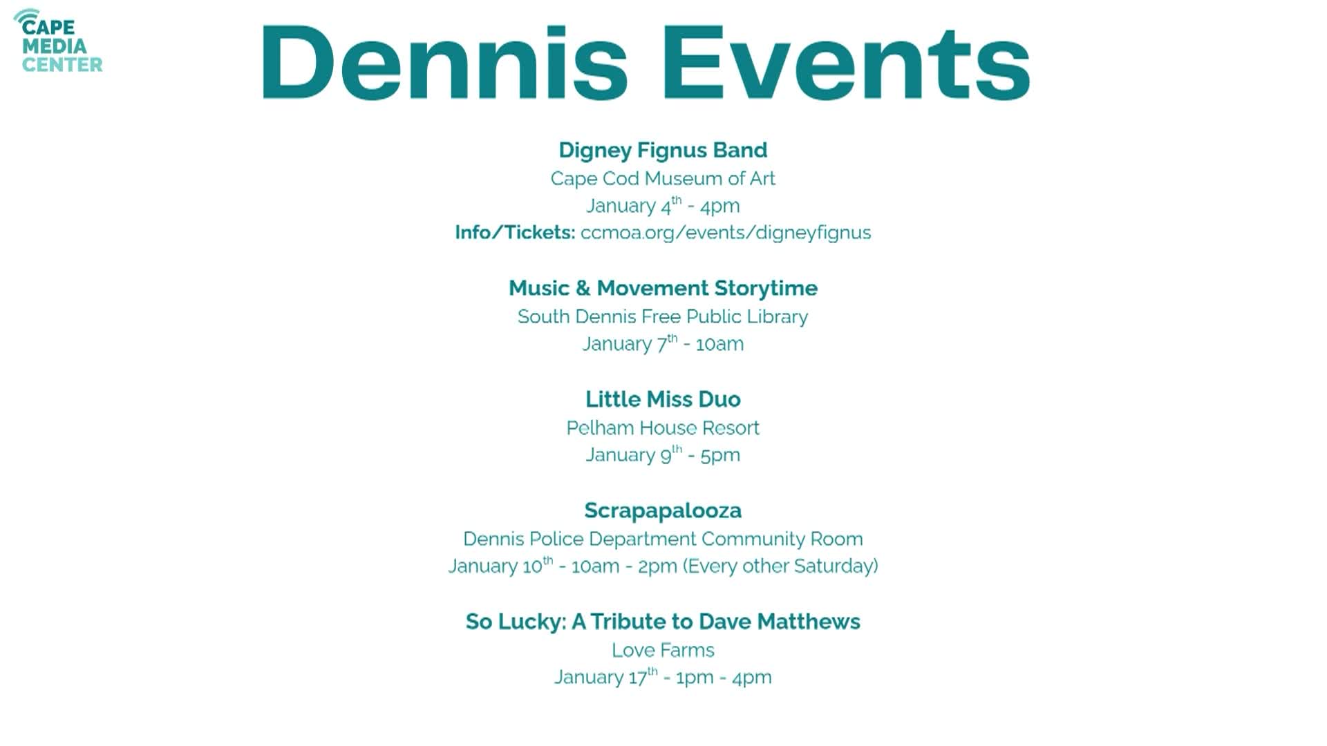 Dennis Events 1-2
