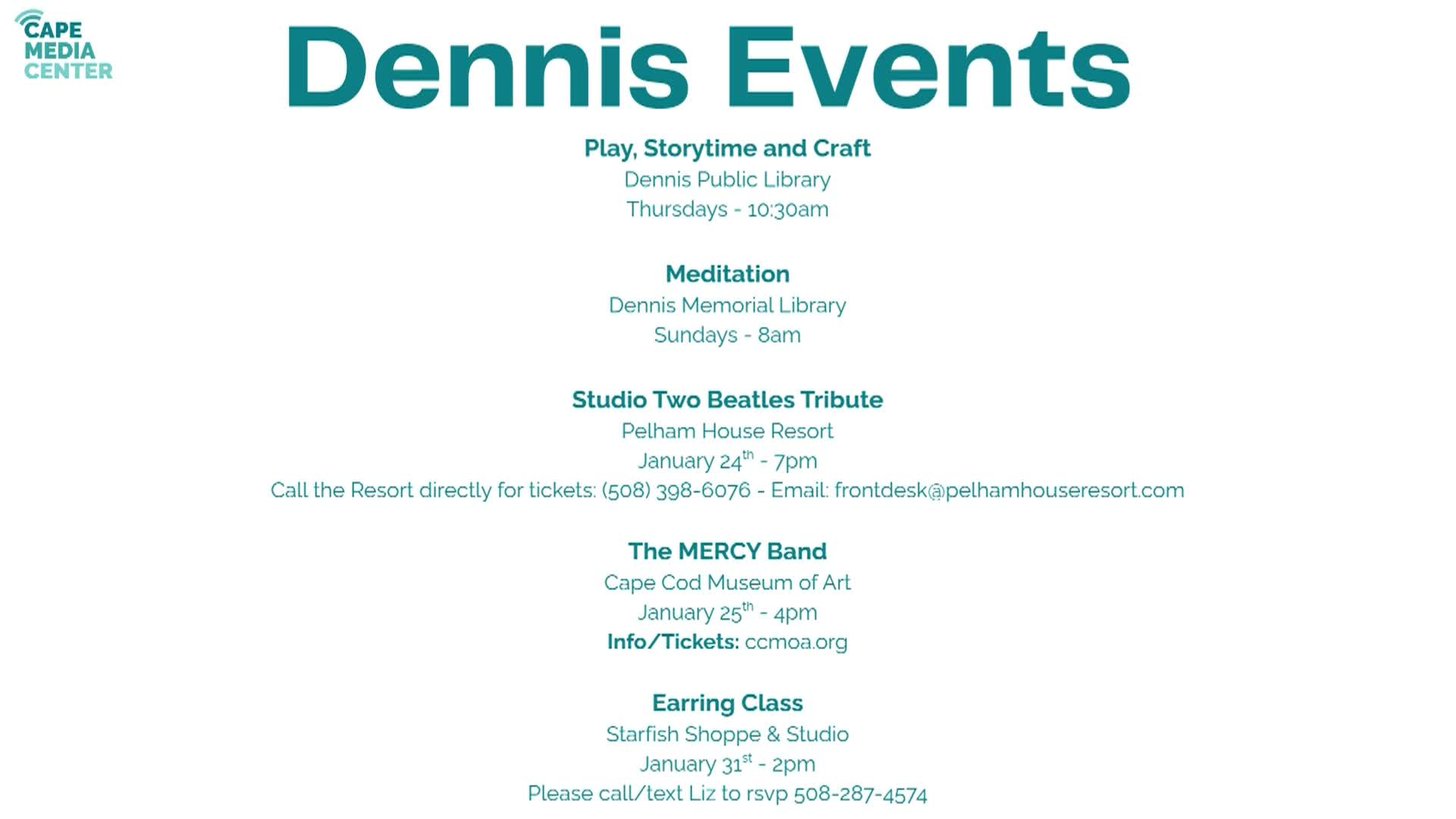 Dennis Events 1-16
