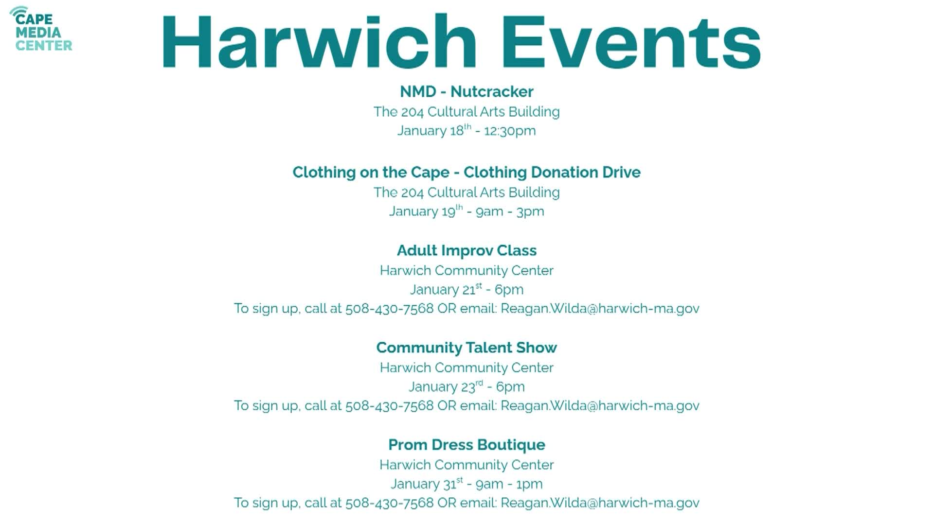 Harwich Events 1-16