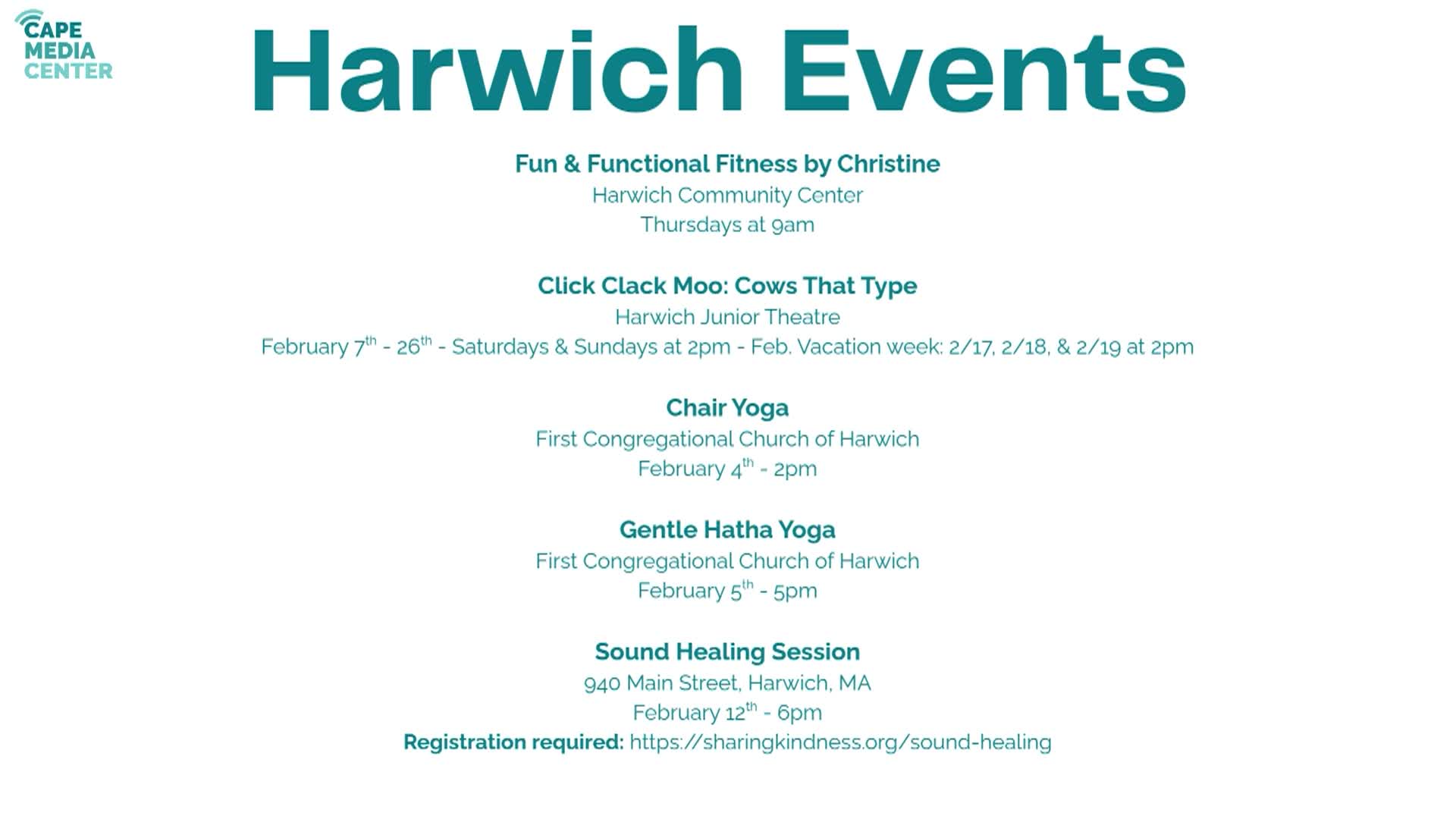 Thumbnail image for Harwich Events 1-30-26