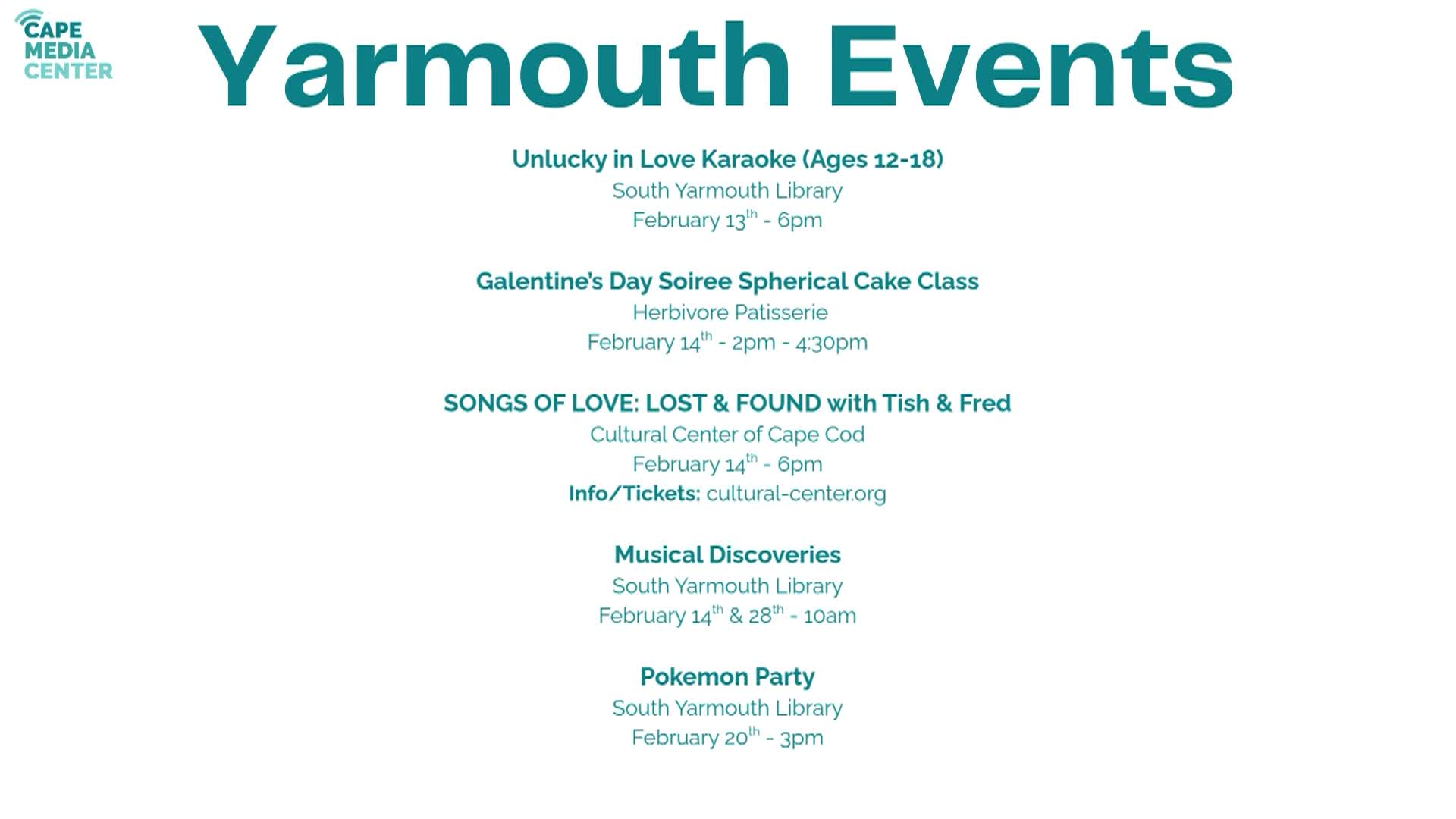 Thumbnail image for Yarmouth Events 2-6