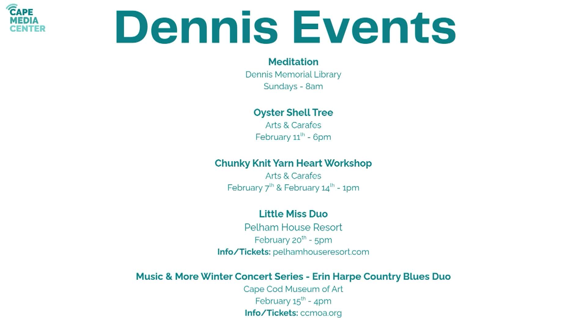 Thumbnail image for Dennis Events 2-6