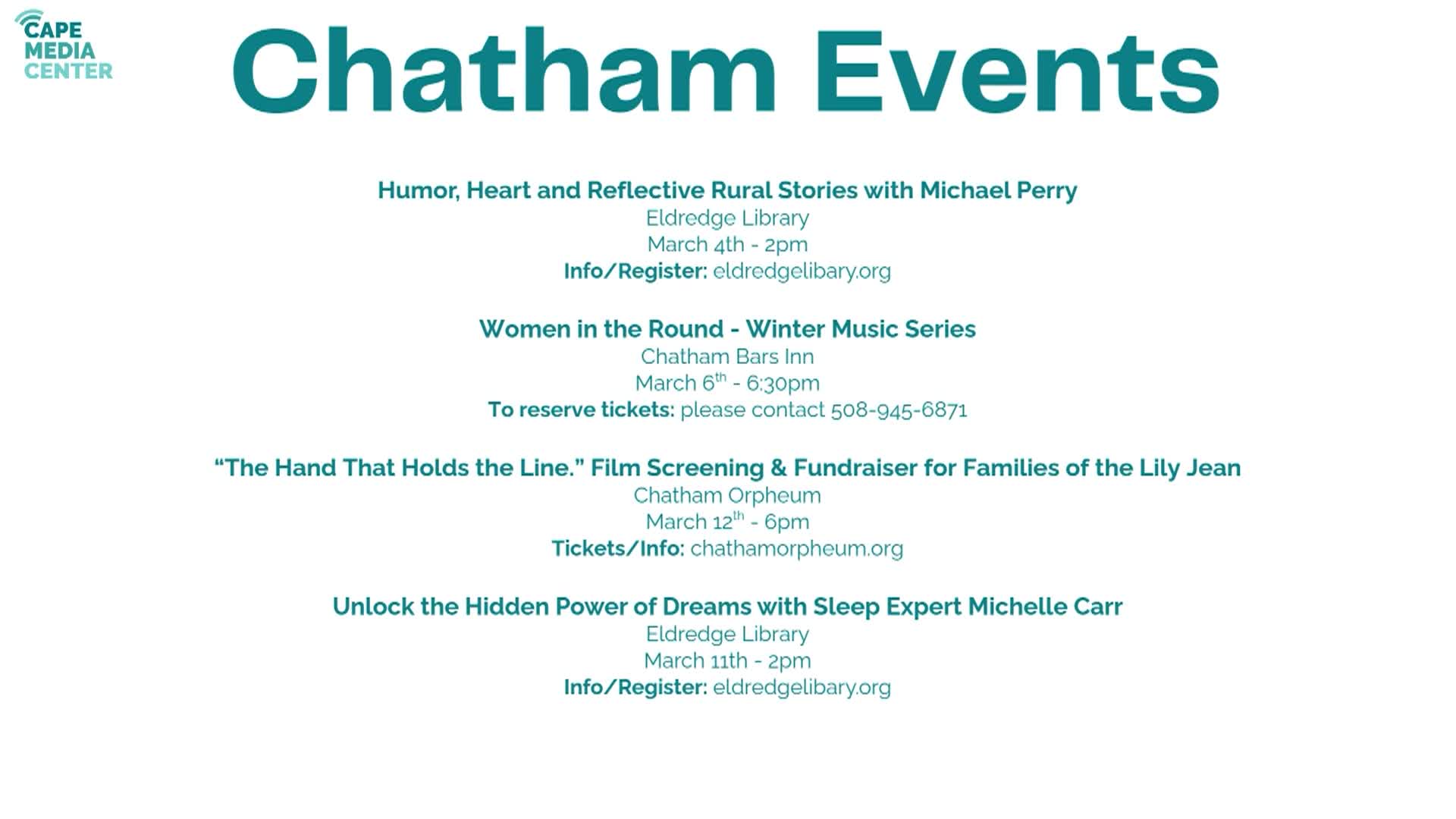 Thumbnail image for Chatham Events 2-27-26