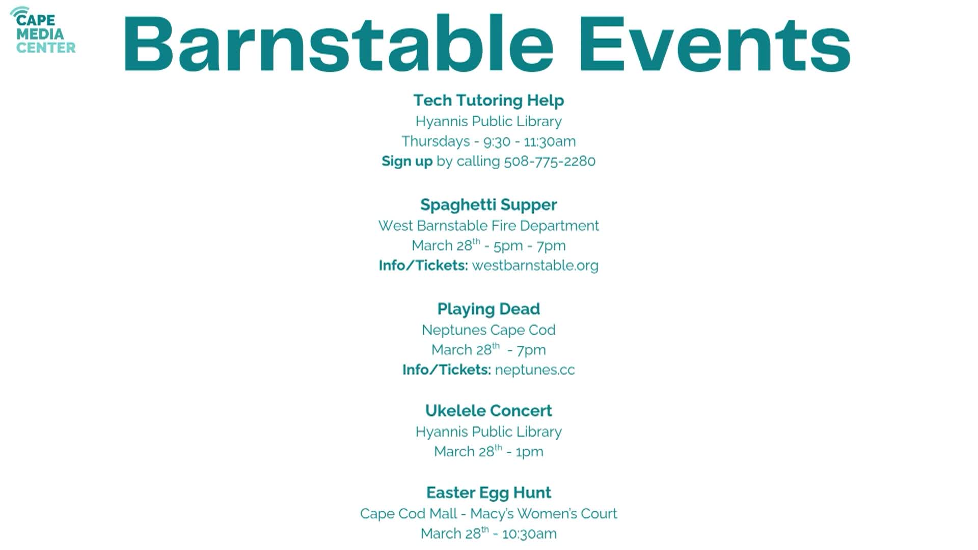 Thumbnail image for Barnstable Events 3-20