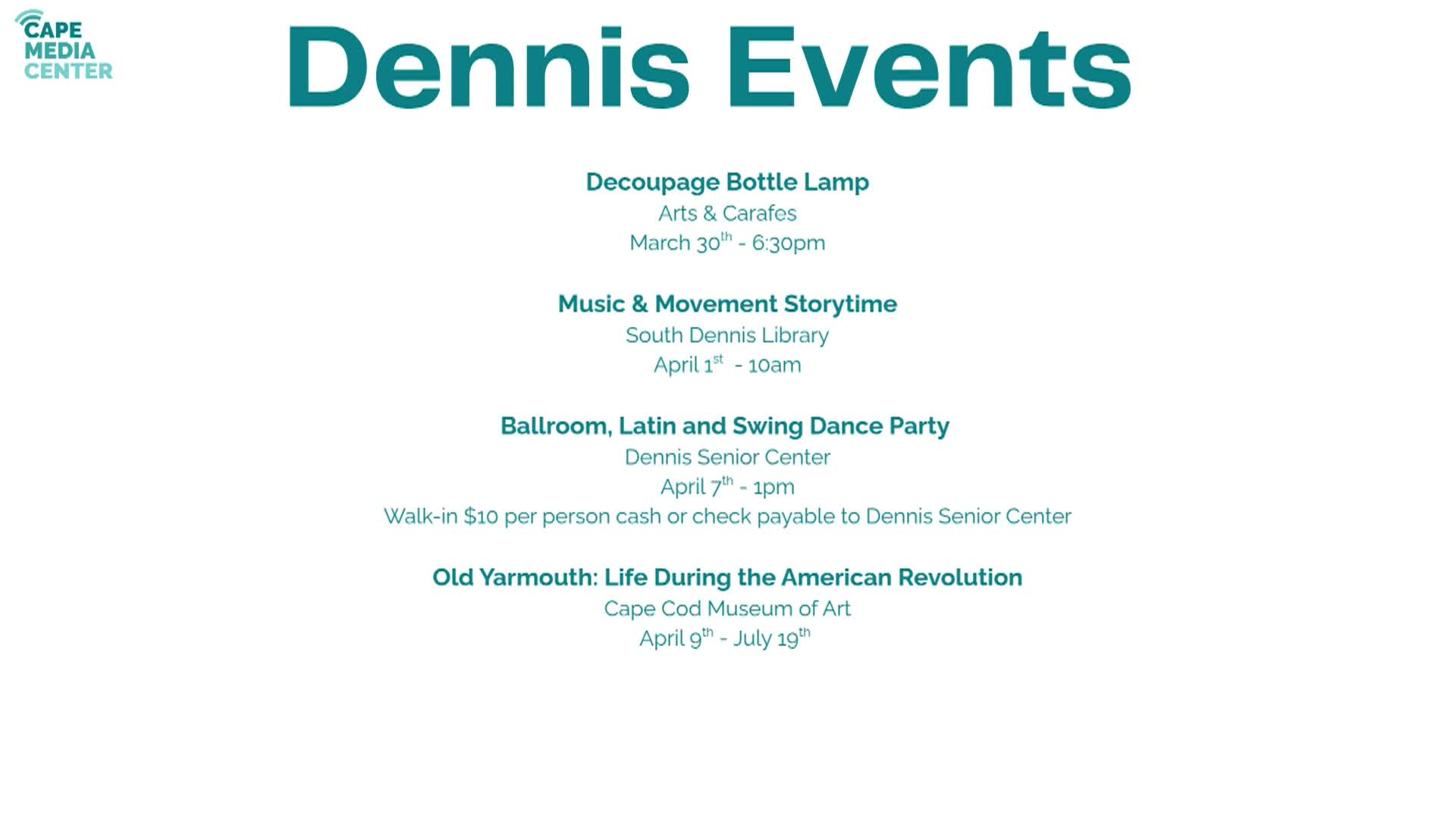 Thumbnail image for Dennis Events 3-27