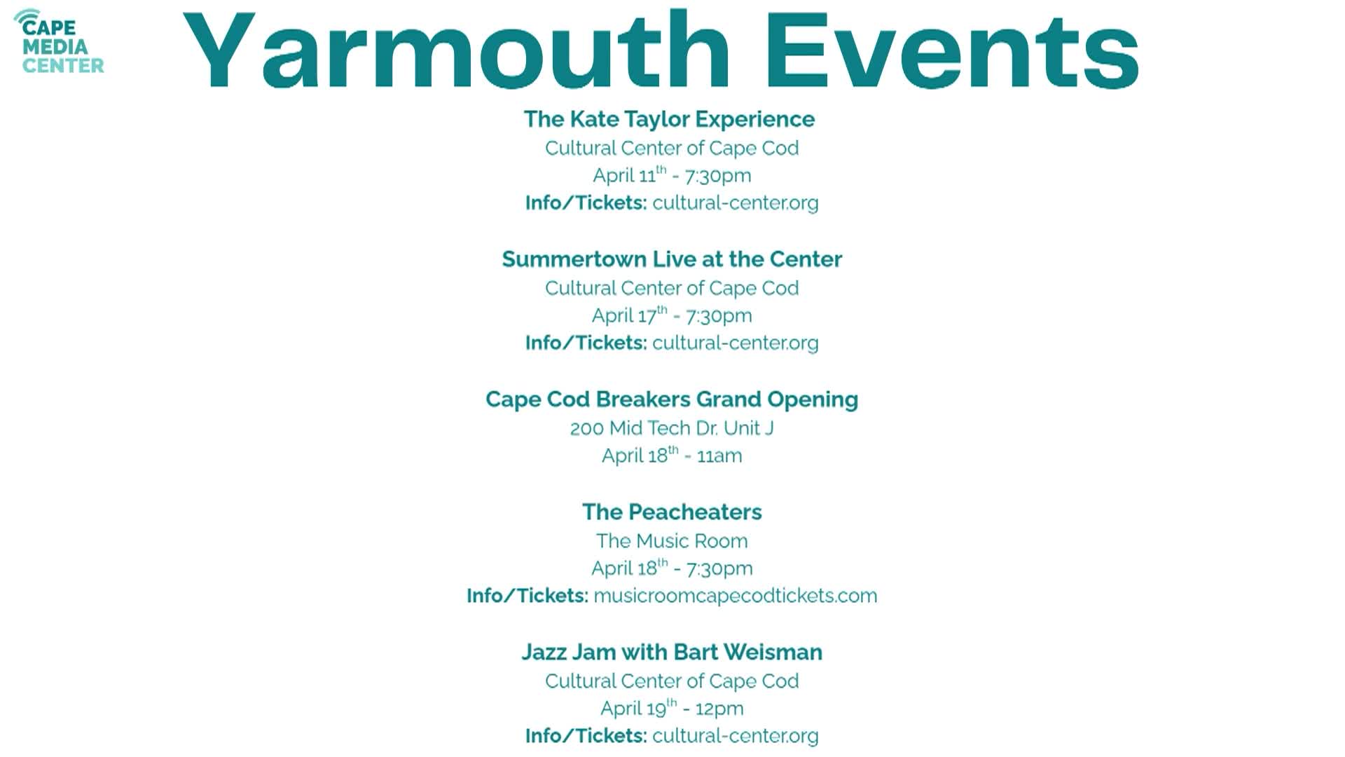 Thumbnail image for Yarmouth Events 4-10