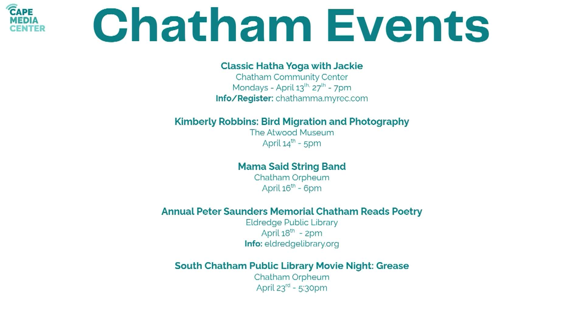 Thumbnail image for Chatham Events 4-10