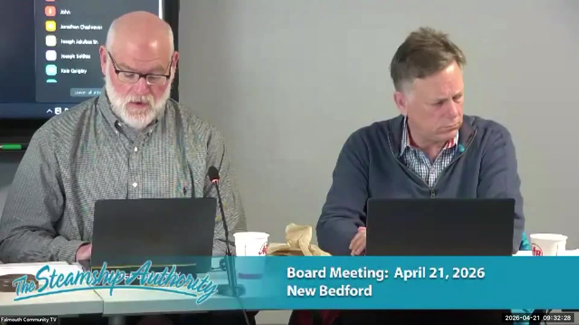 Thumbnail image for Steamship Authority Port Council Meeting - April 21 2026