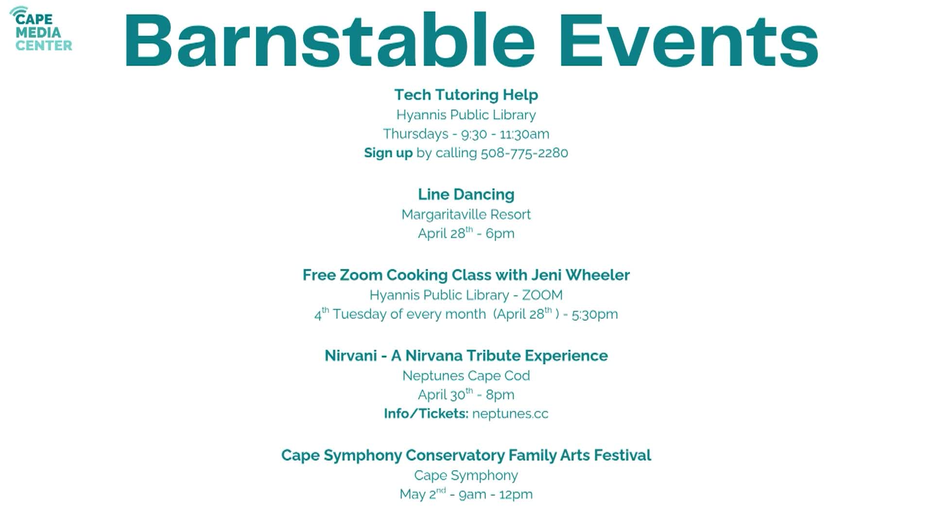 Thumbnail image for Barnstable Events 4-24