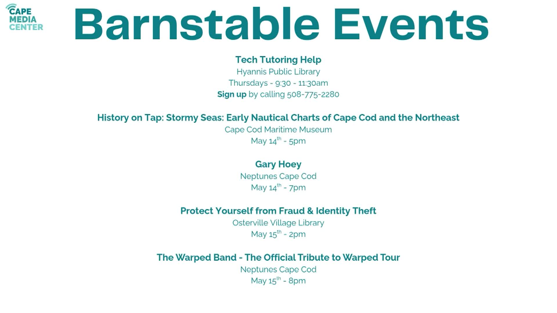 Thumbnail image for Barnstable Events 5-8