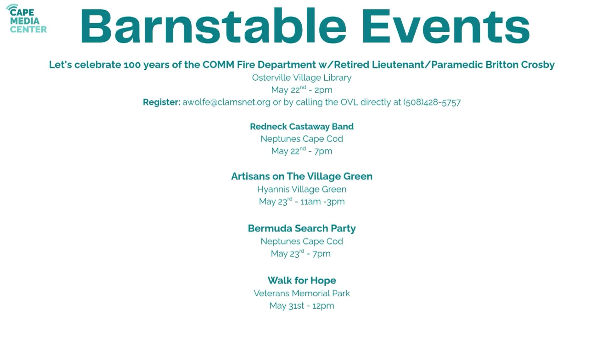 Thumbnail image for Barnstable Events 5-15