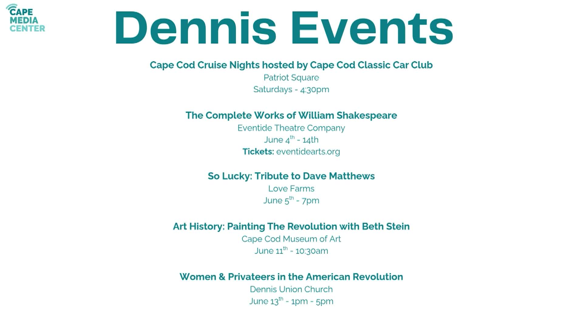 Thumbnail image for Dennis Events 5-29