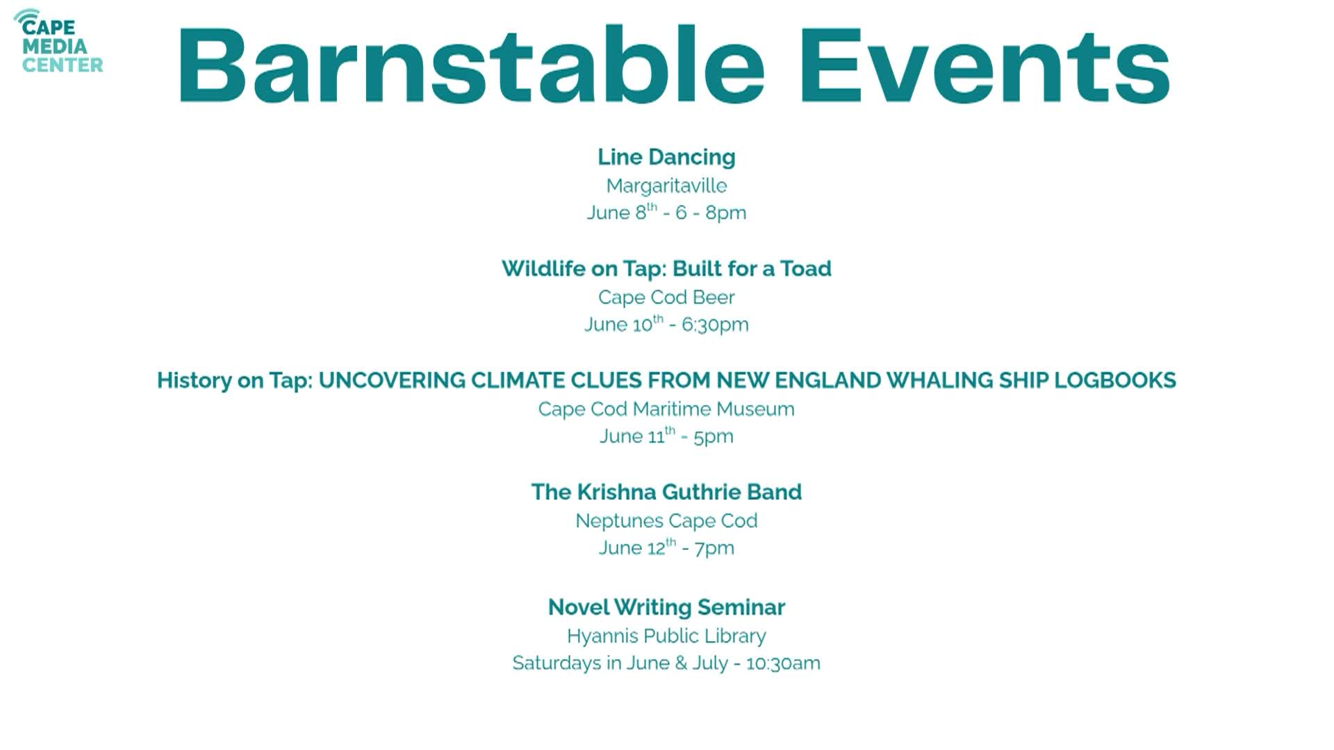 Thumbnail image for Barnstable Events 6-5