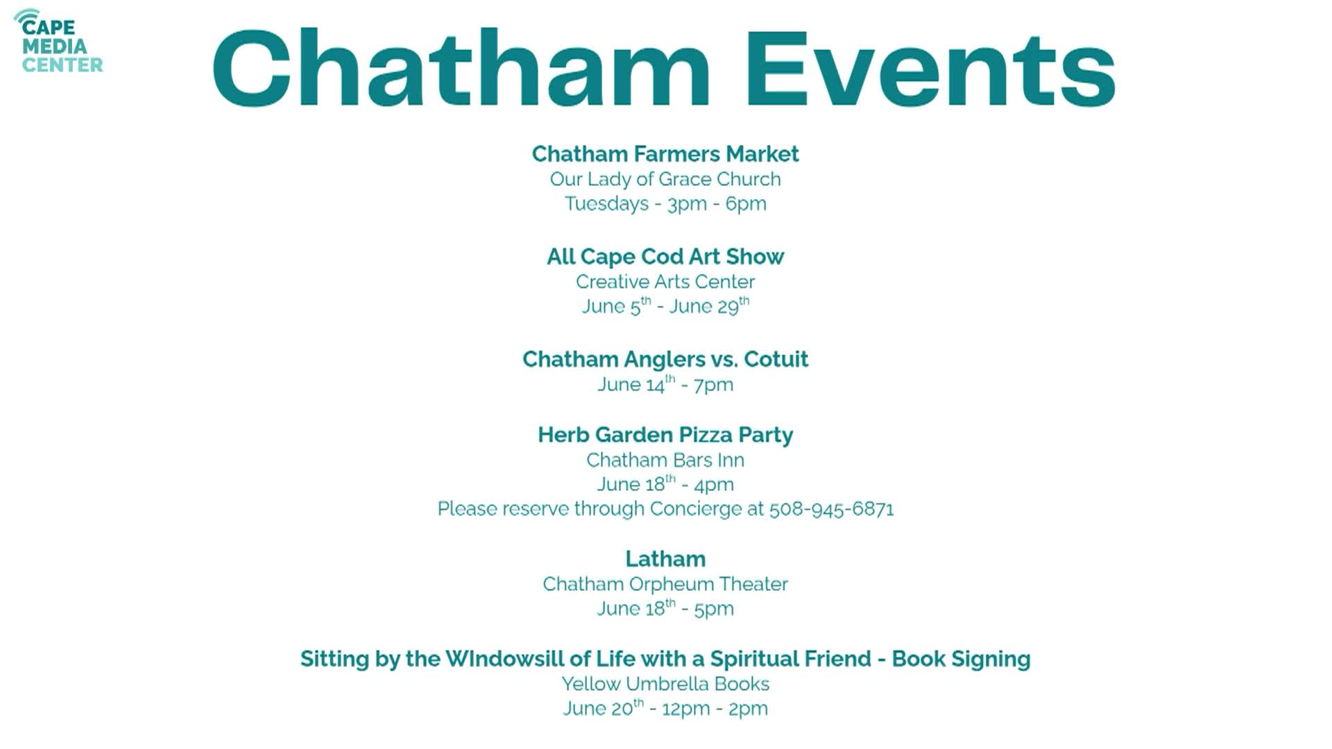 Thumbnail image for Chatham Events 6-12
