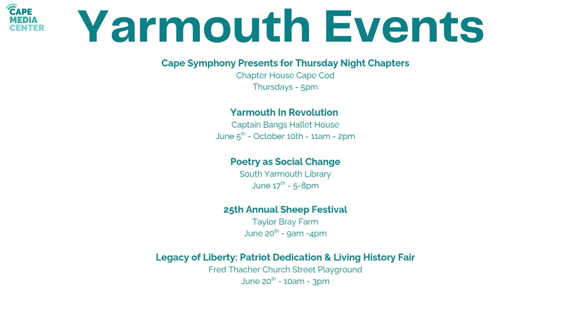 Thumbnail image for Yarmouth Events 6-12