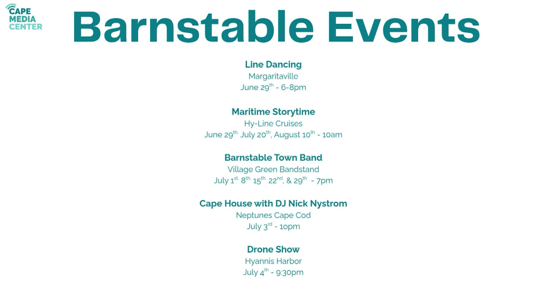 Thumbnail image for Barnstable Events 6-26
