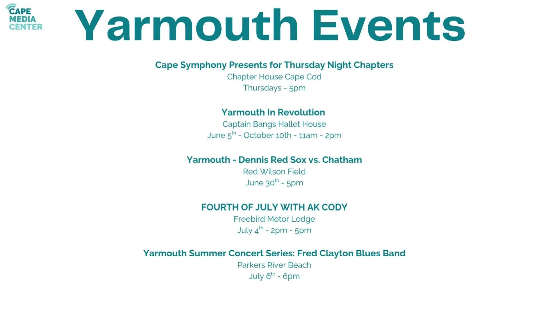 Thumbnail image for Yarmouth Events 6-26
