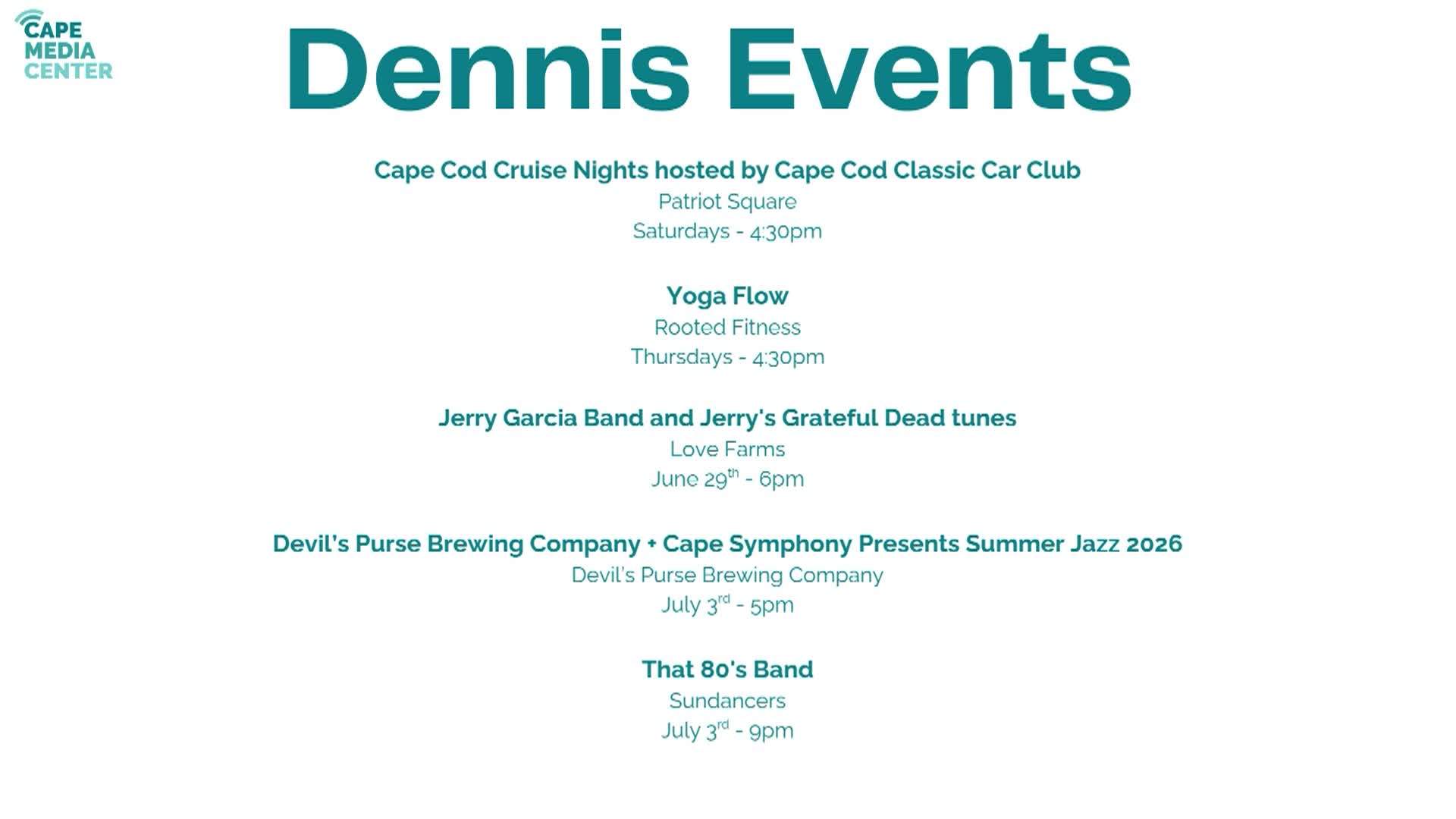 Thumbnail image for Dennis Events 6-26