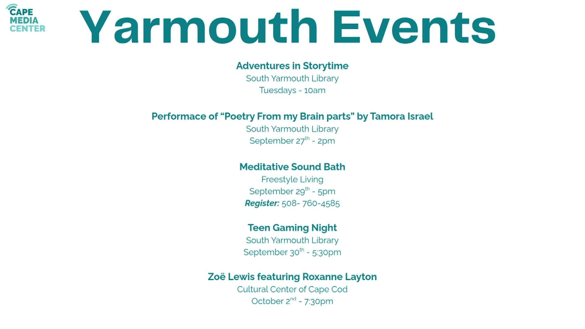 Thumbnail image for Yarmouth Events 9-25
