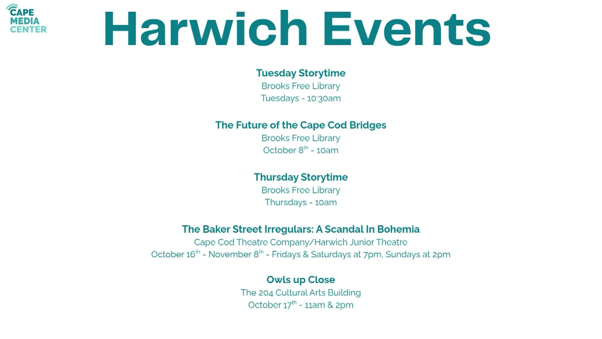Thumbnail image for Harwich Events 10-2