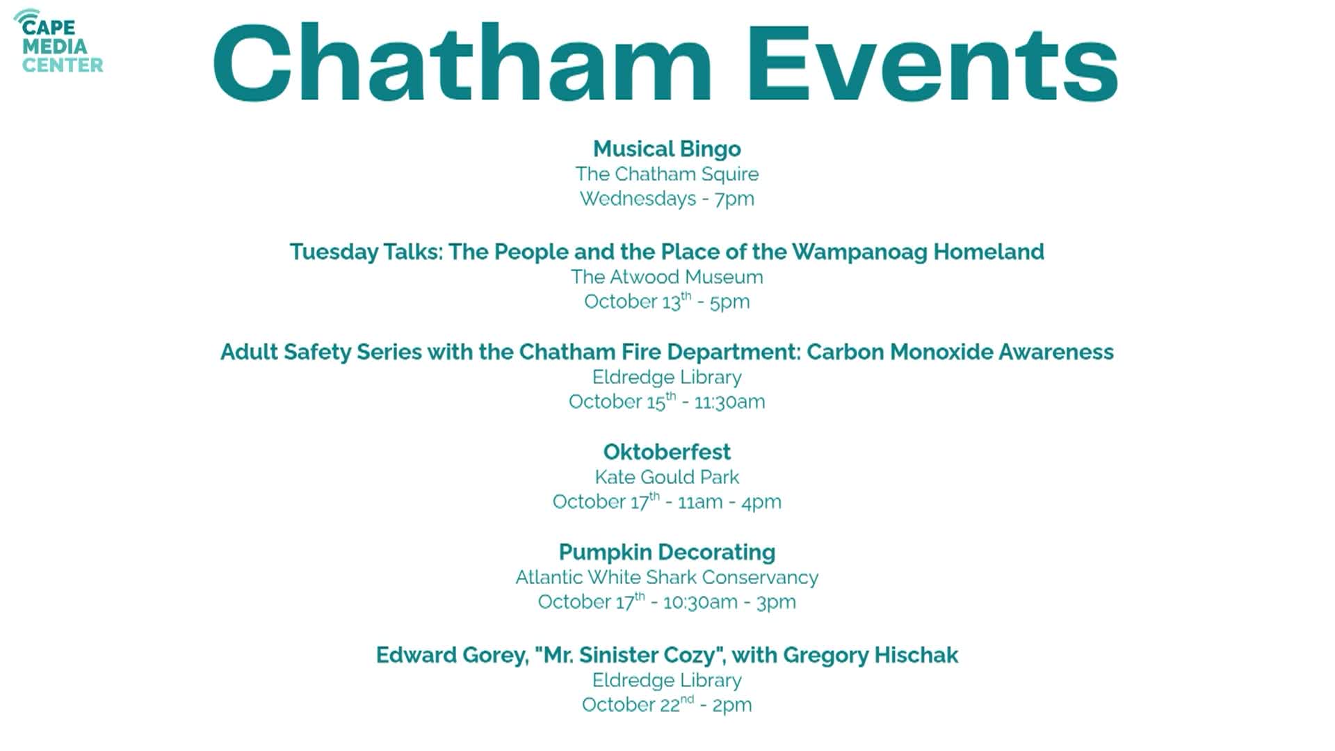 Thumbnail image for Chatham events 10-9
