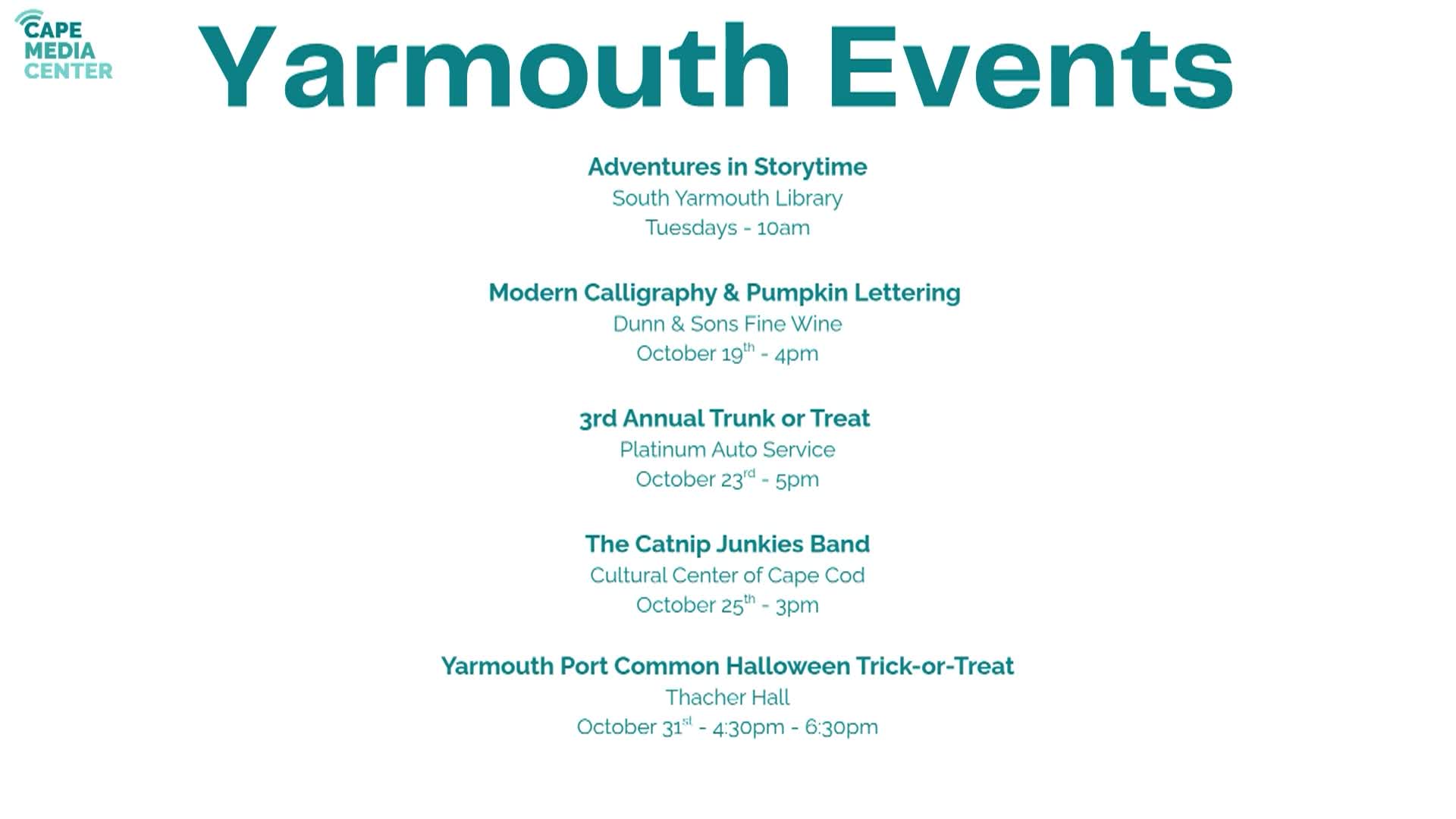 Thumbnail image for Yarmouth Events 10-16
