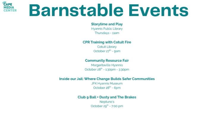 Thumbnail image for Barnstable events 10-23
