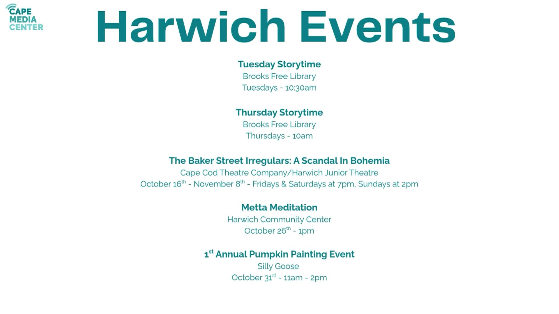 Thumbnail image for Harwich Events 10-23