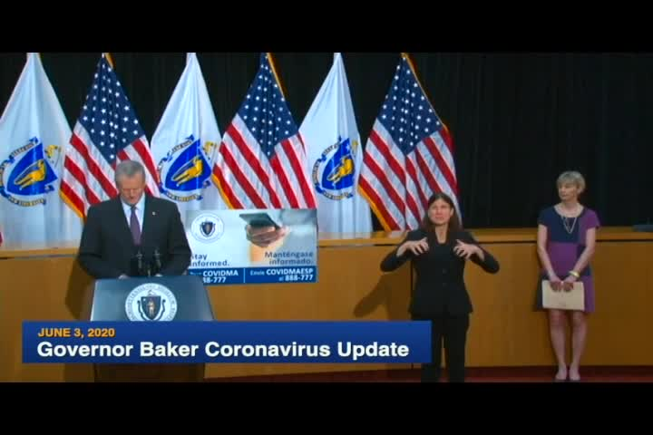 Thumbnail image for Governor Baker COVID-19 Update- June 3rd, 2020