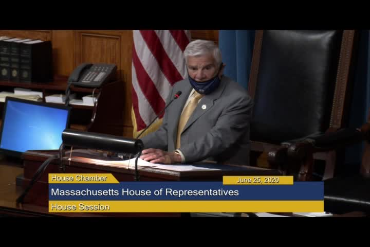 Thumbnail image for MA House of Representatives Session- June 25th, 2020
