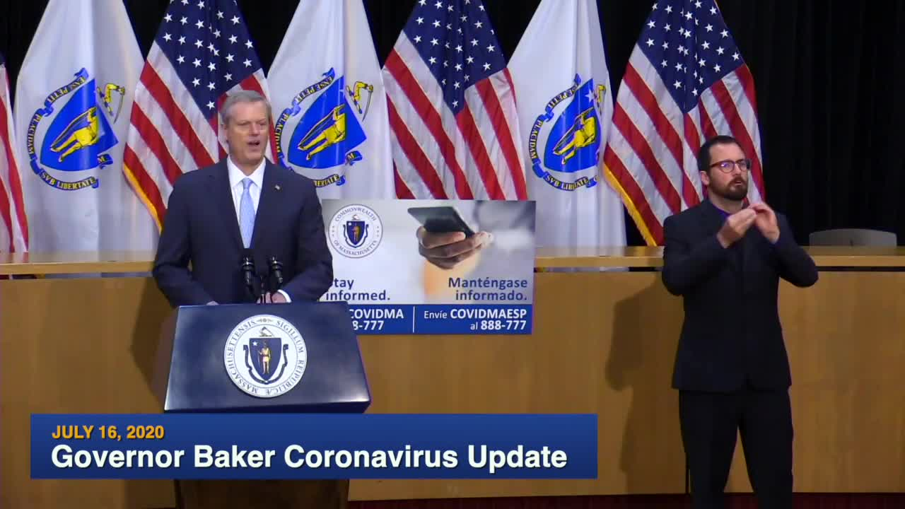 Thumbnail image for Governor Baker COVID-19 Update- July 16th, 2020