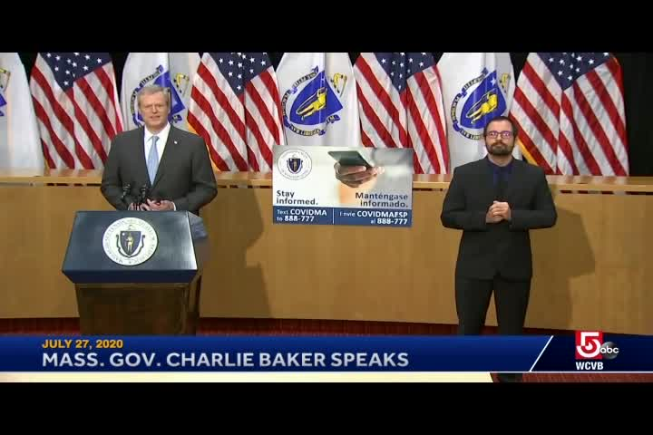 Thumbnail image for Governor Baker COVID-19 Update- July 27th, 2020