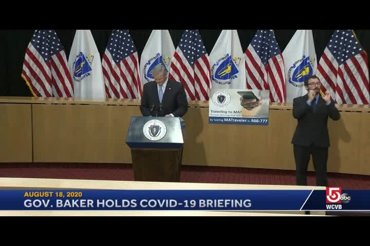 Thumbnail image for Governor Baker COVID-19 Update- August 18th, 2020