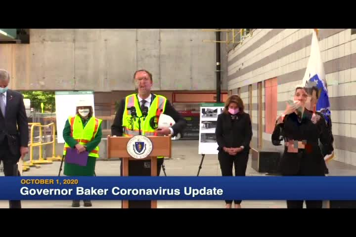 Thumbnail image for Governor Baker COVID-19 Update- October 1st, 2020